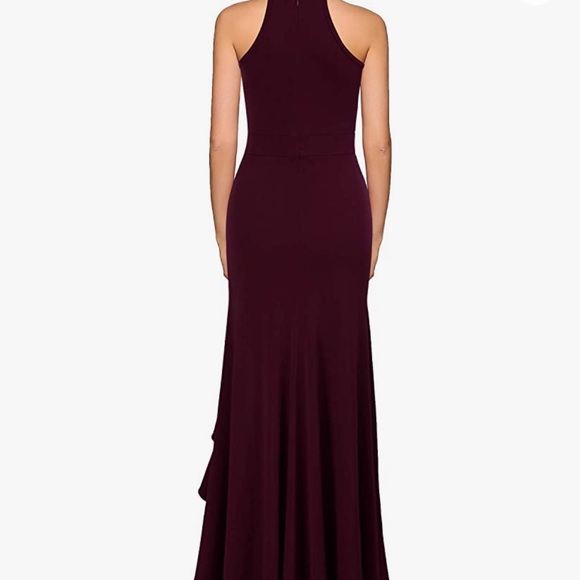 Burdgandy Long Dress - Picture 2 of 2